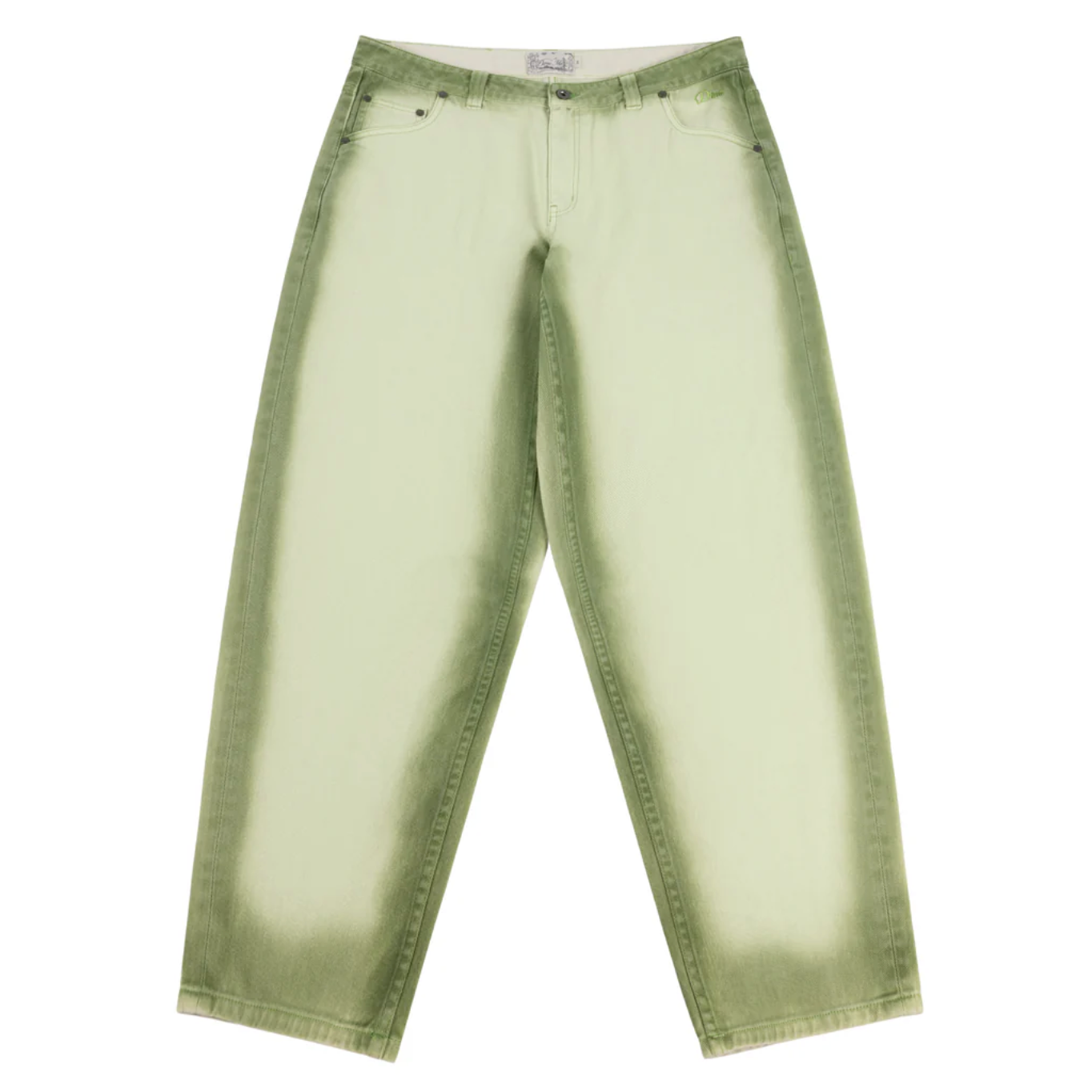 Dime Baggy Denim Pants - Matcha