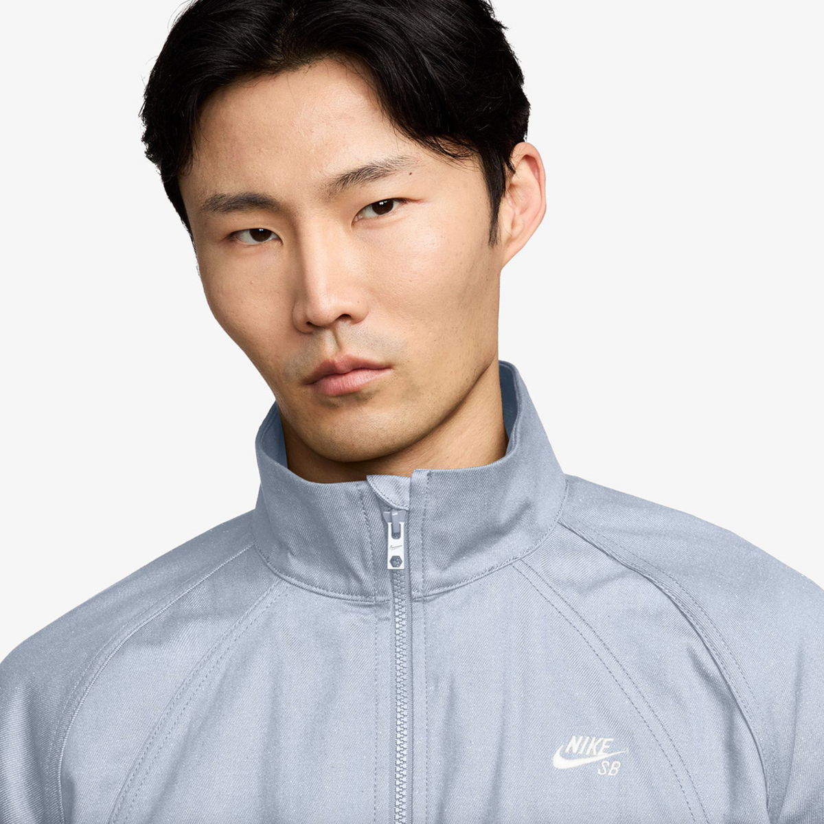 Nike SB Denim Track Jacket - Grey / White