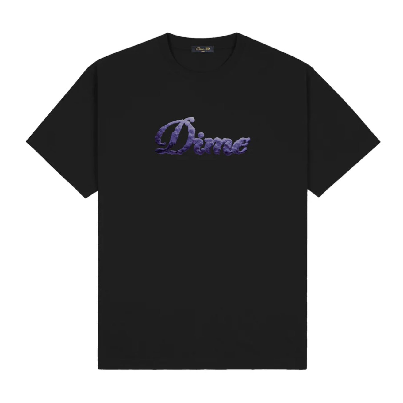 Dime Cursive Cloud T-Shirt - Black