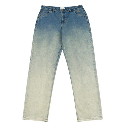 Dime Straight Denim Pants - Dipped Sandblasted Indigo