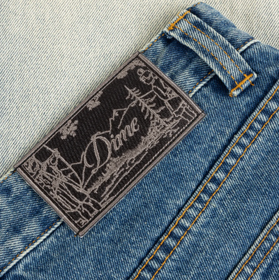 Dime Straight Denim Pants - Dipped Sandblasted Indigo