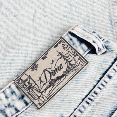 Dime Relaxed Denim Pants - Light Snow Washed
