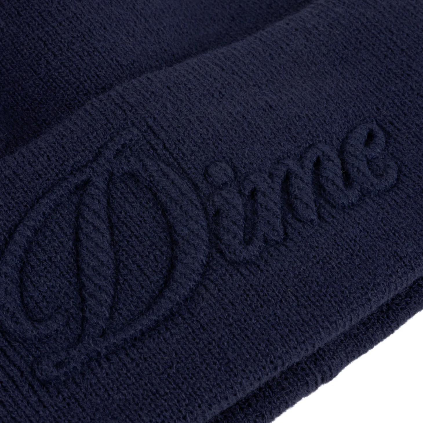 Dime Cursive Fold Beanie - Navy - 35th North