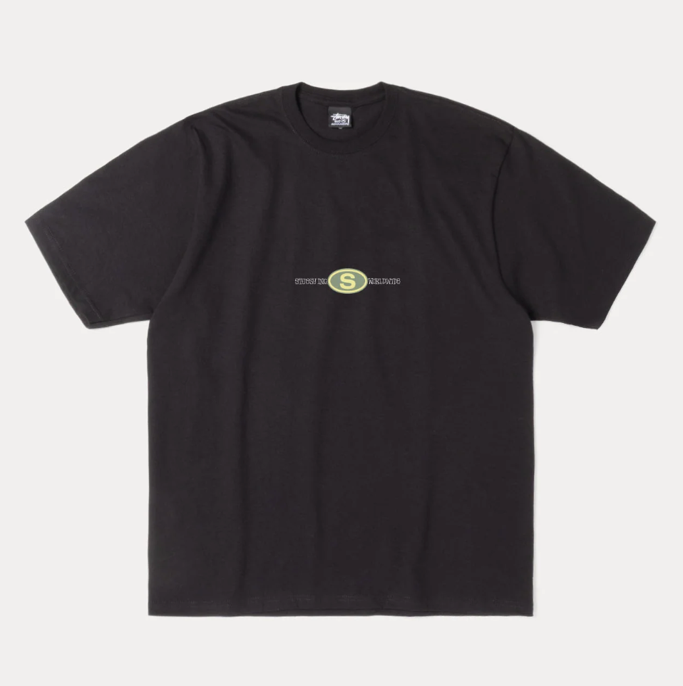 Stussy Worldwide Dot Tee - Black
