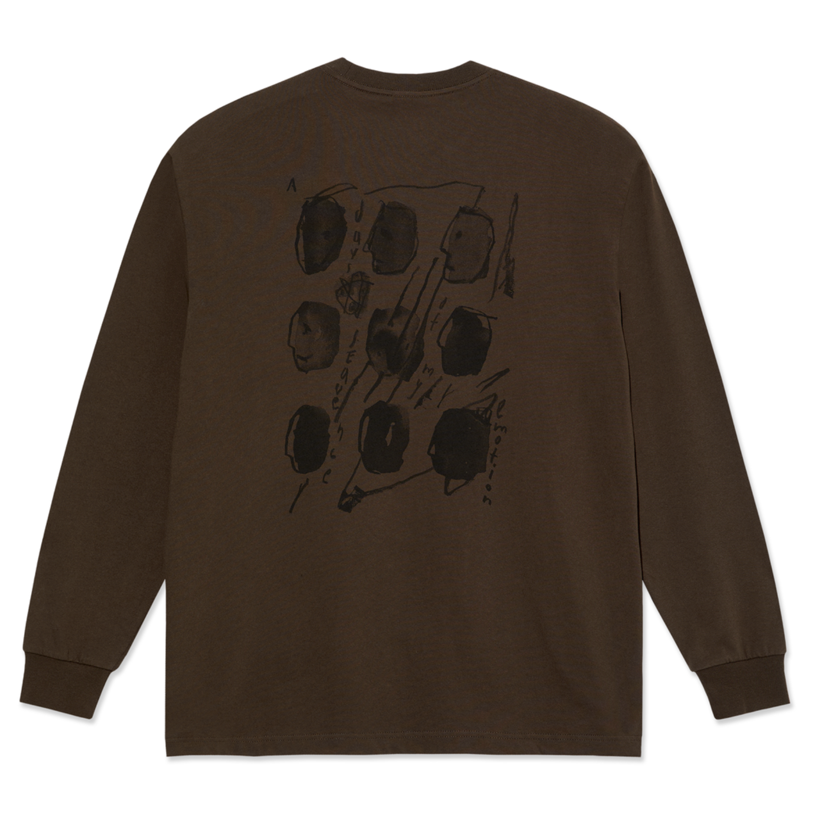 Polar Skate Co Sequence LS Tee - Brown - 35th North