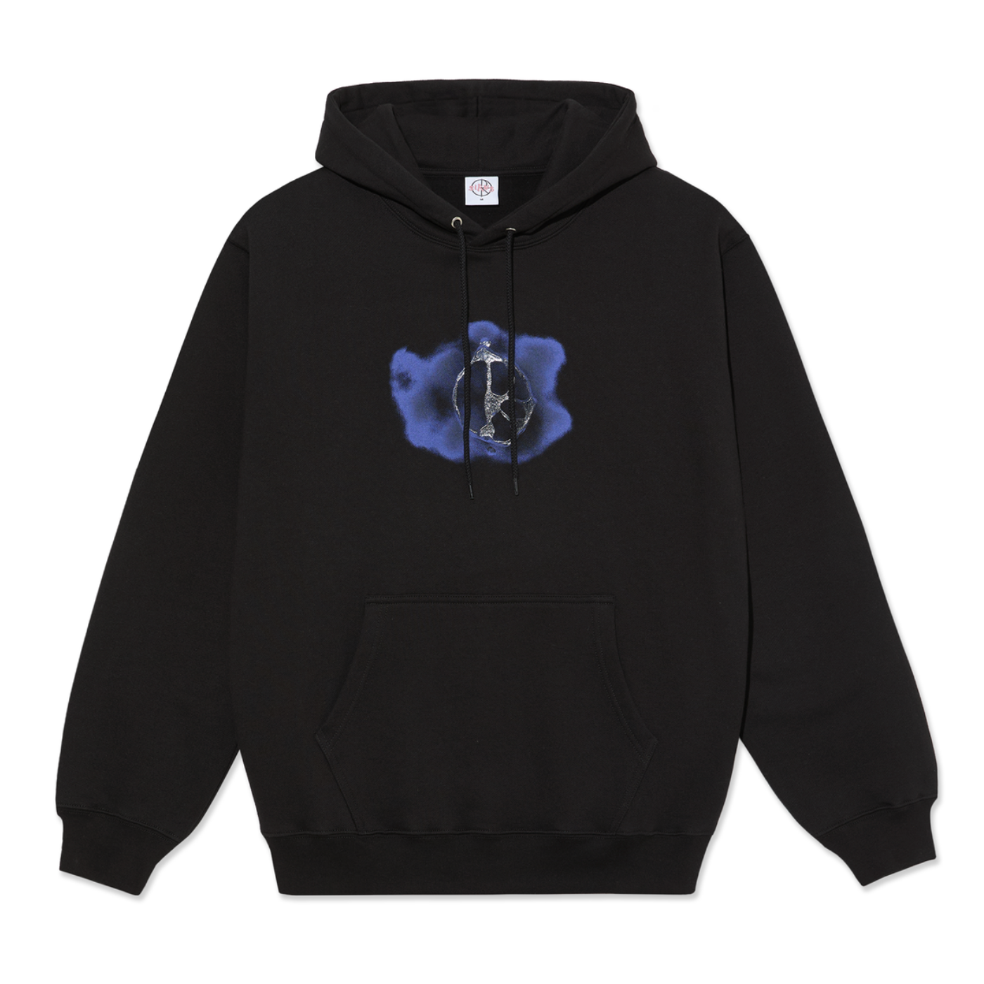 Polar Skate Co Dave Hoodie | Metal Logo - Black