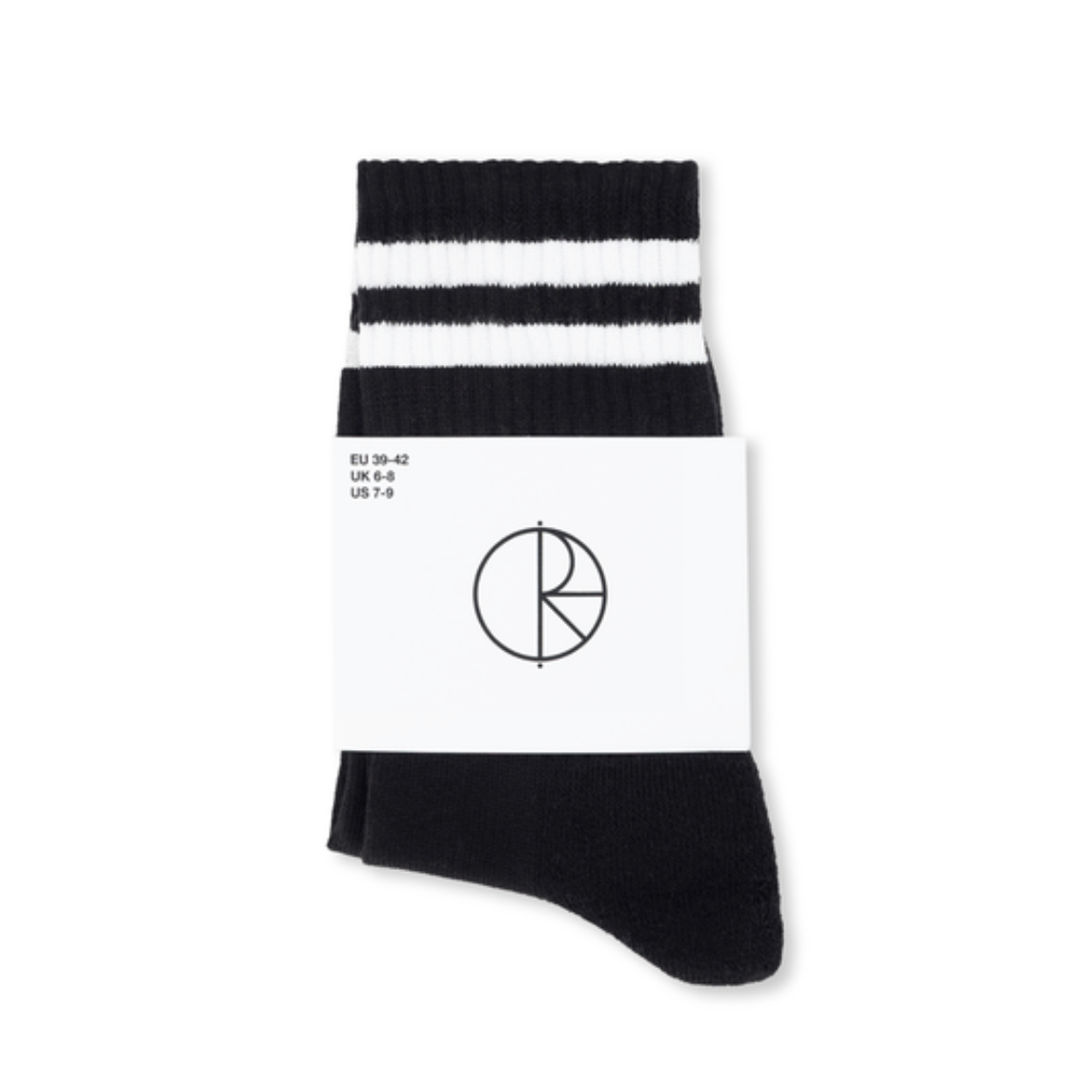 Polar Skate Co Happy Sad Rib Socks - Black