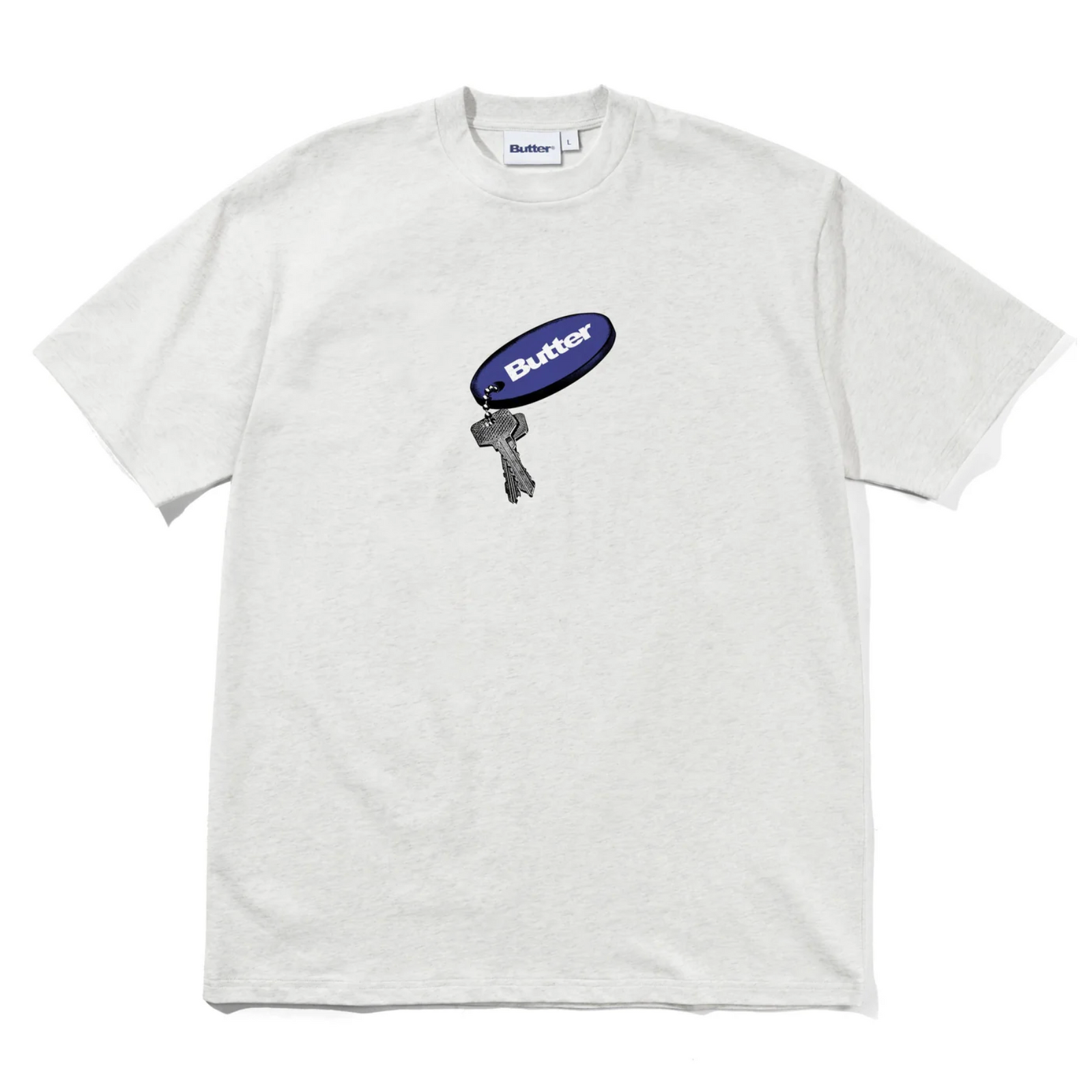 Butter Goods Key Chain Tee - Ash