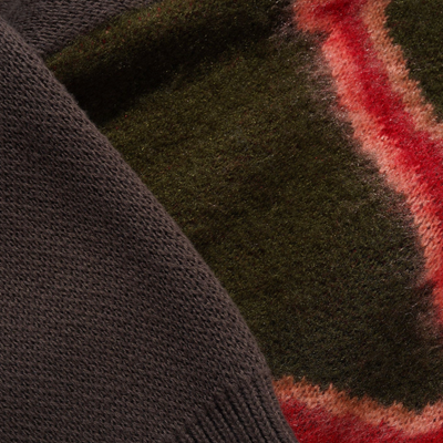 Butter Goods Beetle Zip-Thru Knit Sweater - Olive