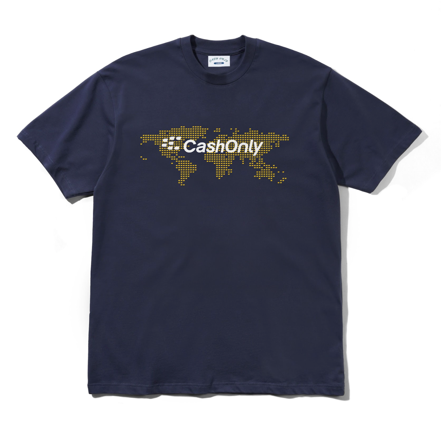 Cash Only Business Tee - Navy