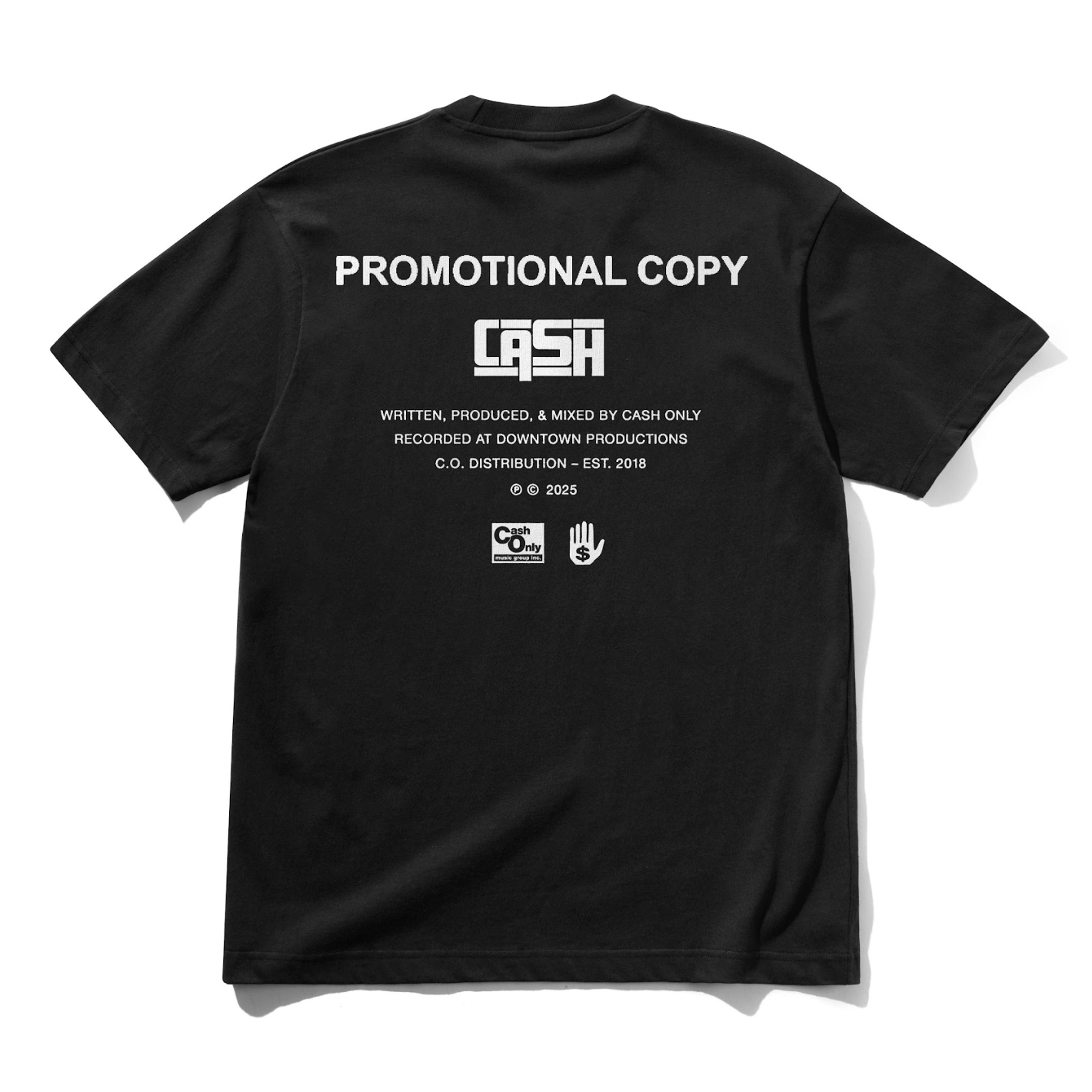Cash Only Promotional Tee - Black
