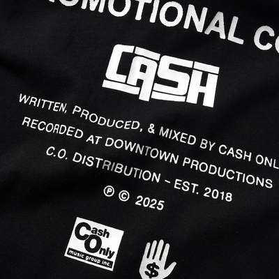 Cash Only Promotional Tee - Black