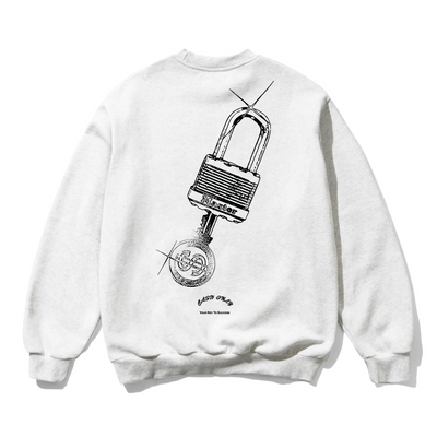 Cash Only Locksmith Crewneck - Ash