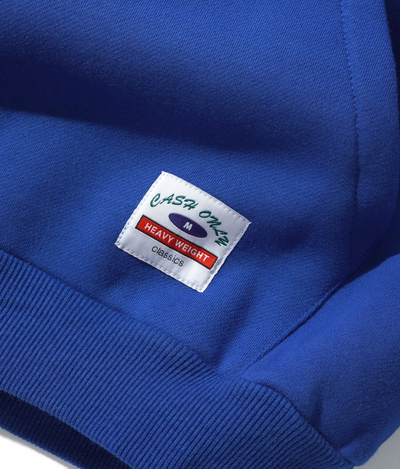 Cash Only Heavyweight Basic Pullover Hood - Royal Blue