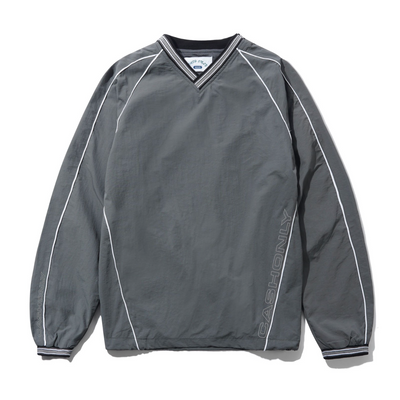 Cash Only Point Nylon Pullover Jacket - Grey
