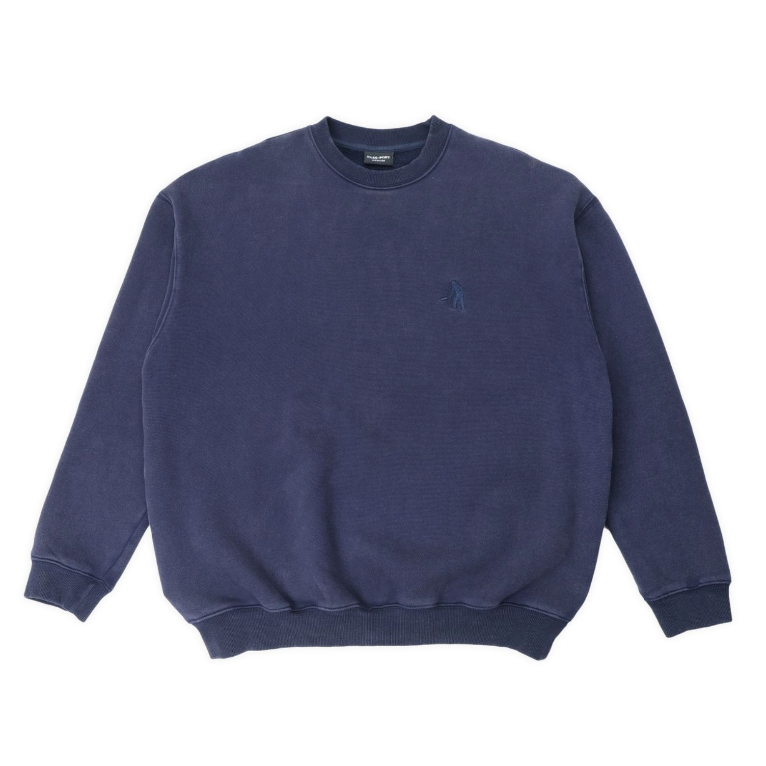 Pass~Port Solid Workers Sweater - Washed Navy