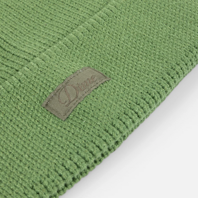Dime Cursive Rib Beanie - Khaki Green