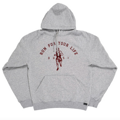 Quasi 'Run For Your Life' Hoodie - Heather Grey | 35th North