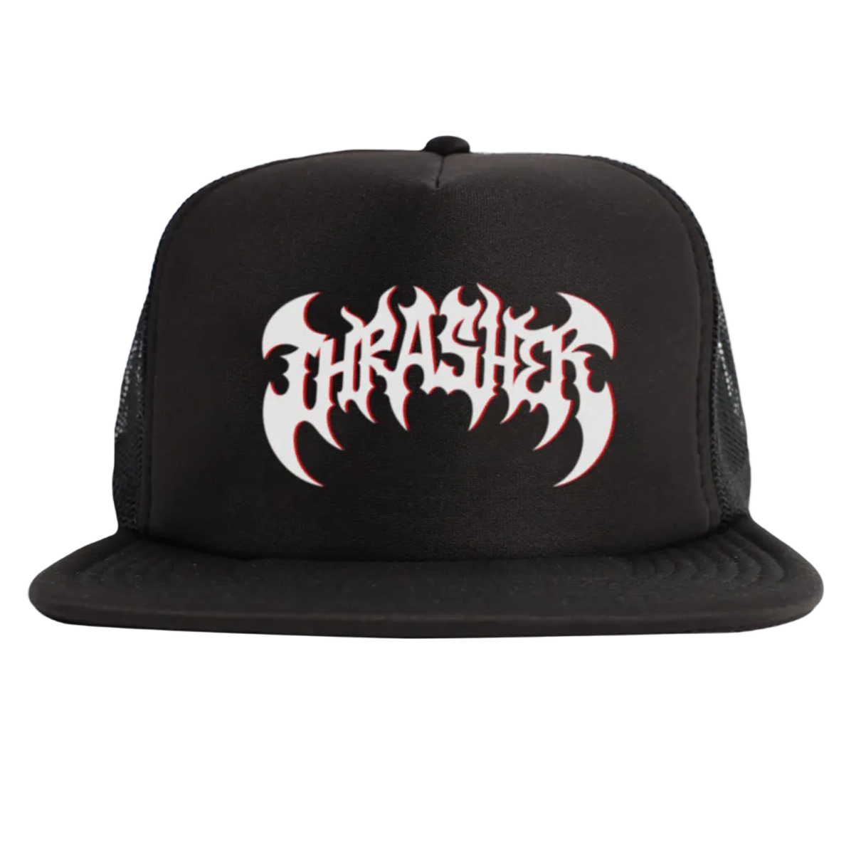 Heavy Metal Trucker Hat - Black / Black