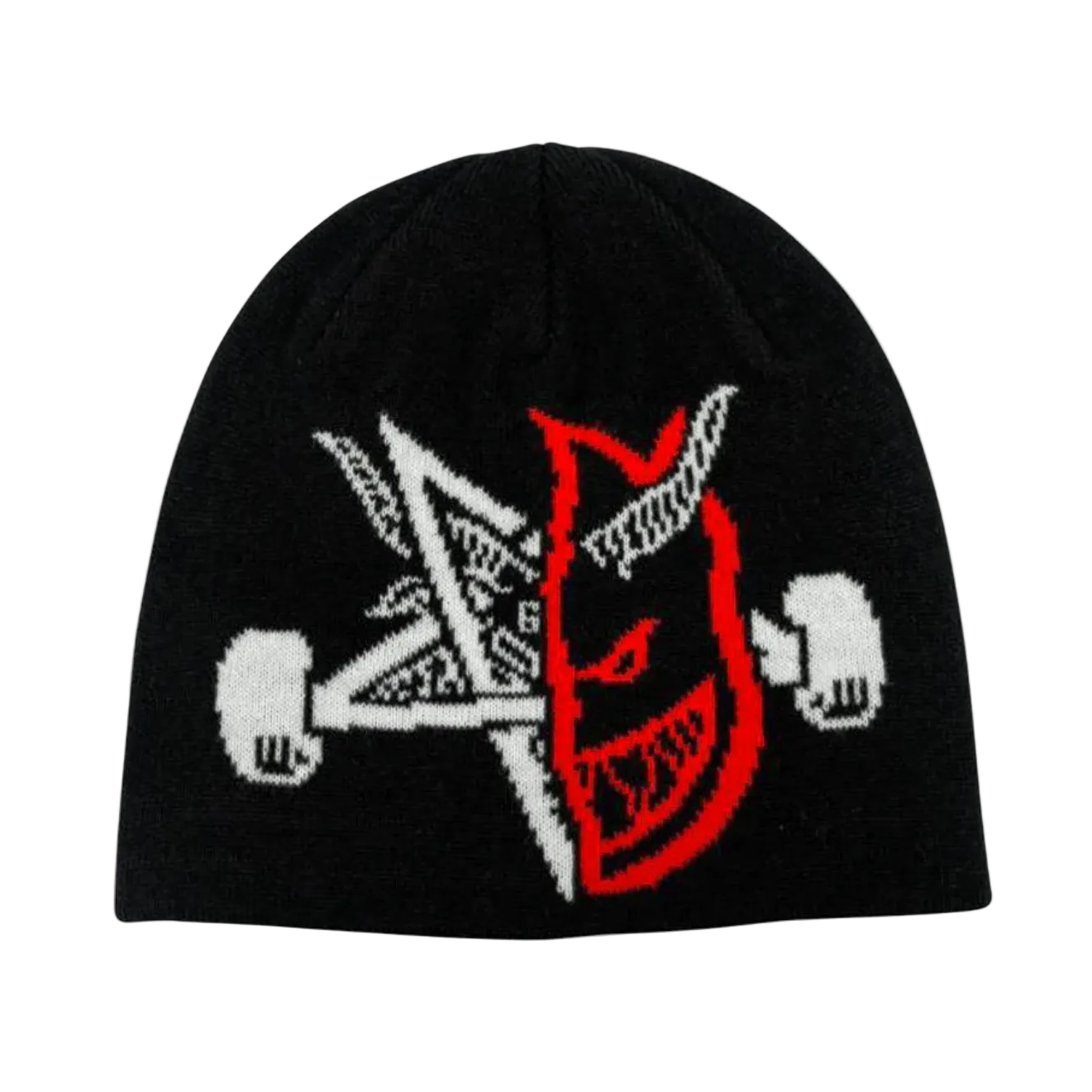 Thrasher x Spitfire Thrash & Burn Skully Beanie - Black