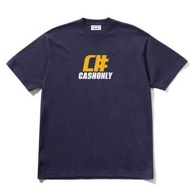 Cash Only 'Numeric' Tee - Navy