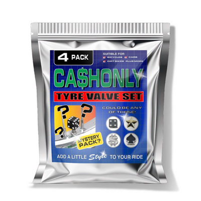 Cash Only Tyre Valve Cap Set