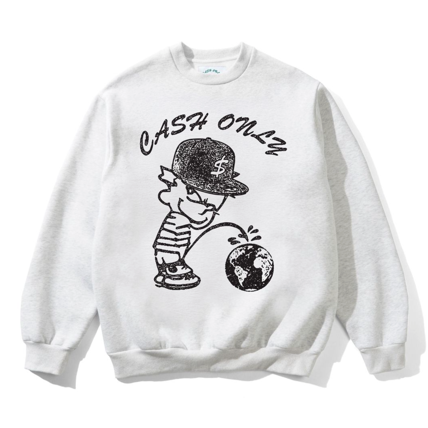 Cash Only 'FTW' Crewneck - Ash