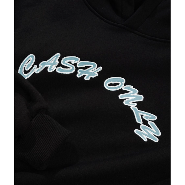 Cash Only Ripstop Logo Applique Pullover Hood - Black | 35th North