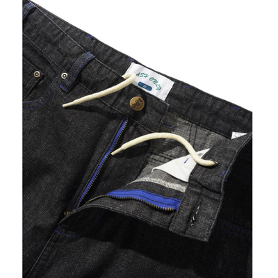 Cash Only Break Denim Jeans - Streaky Black