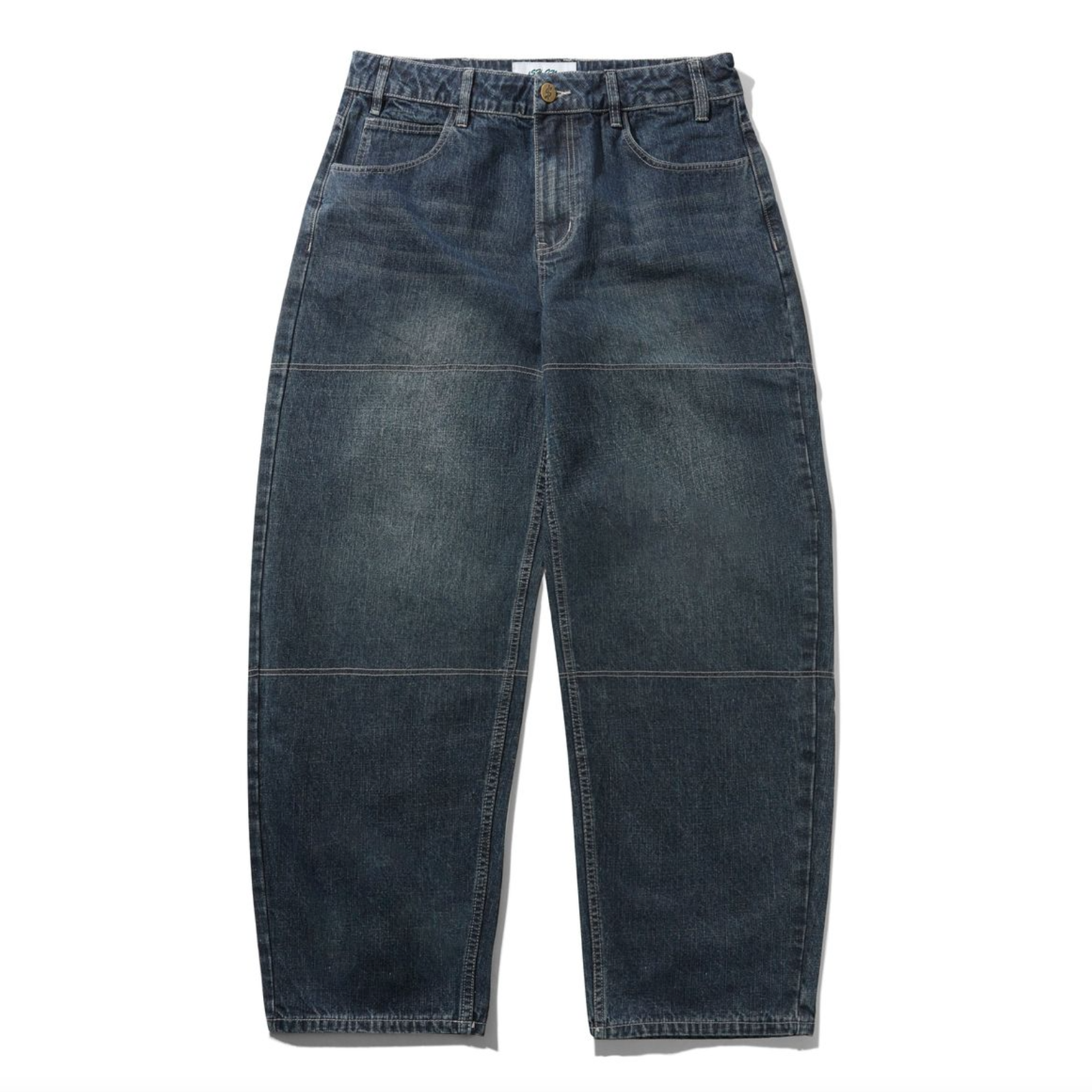 Cash Only Aleka Denim Jeans - Streaky Navy Wash