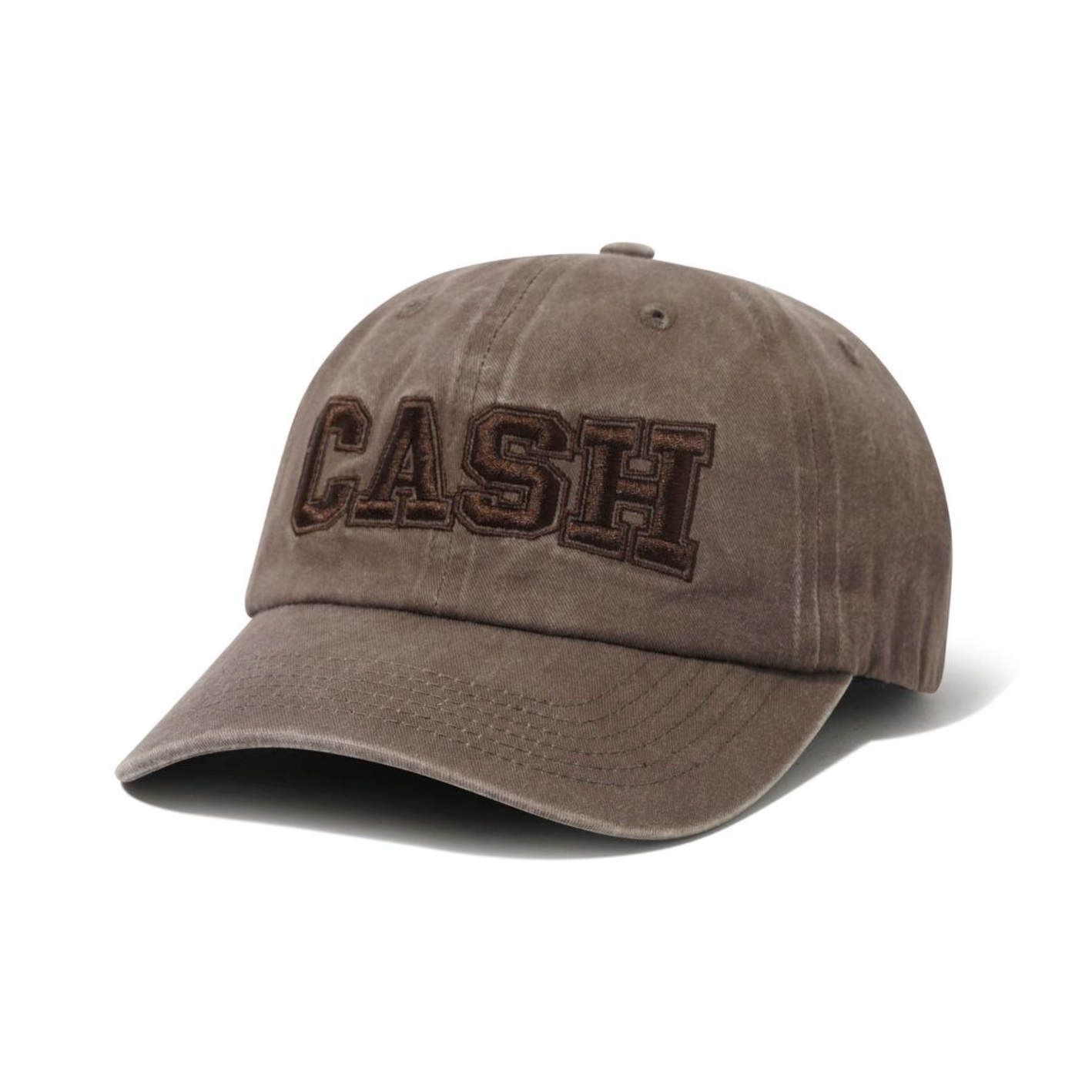 Cash Only 'Campus' 6 Panel Cap - Washed Brown