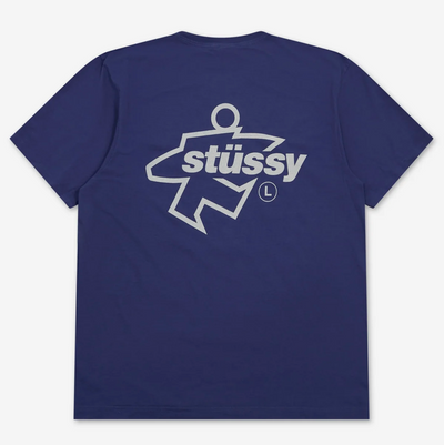 Stussy Surf Size Pigment Dyed Tee - Indigo