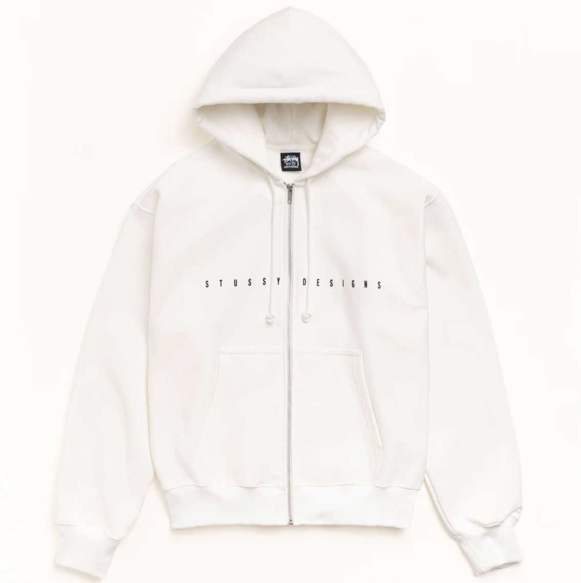 Stussy S Box Zip Hoodie - Off White
