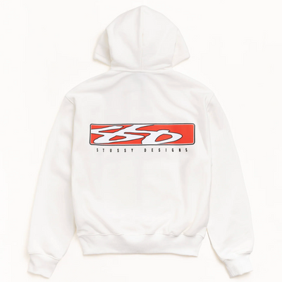 Stussy S Box Zip Hoodie - Off White