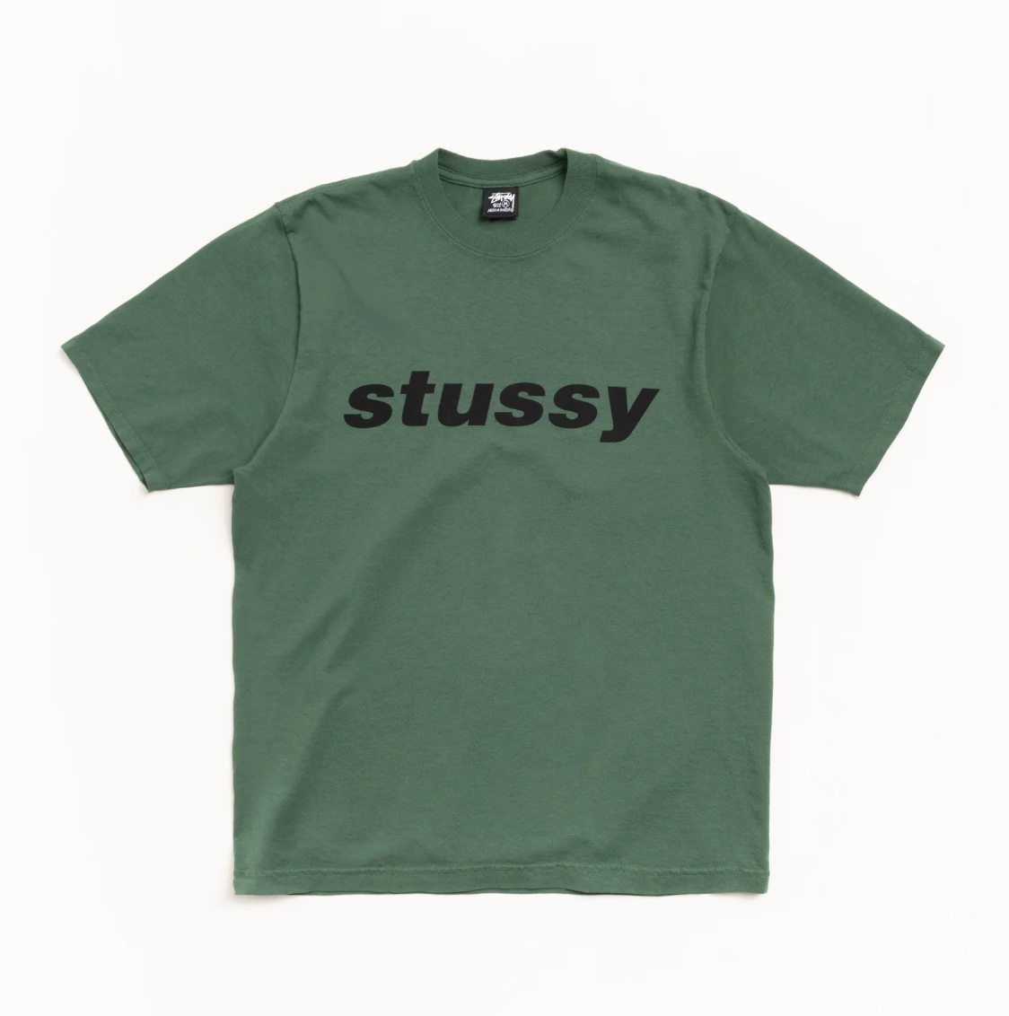 Stussy Shark Tee Pigment Dyed - Pine