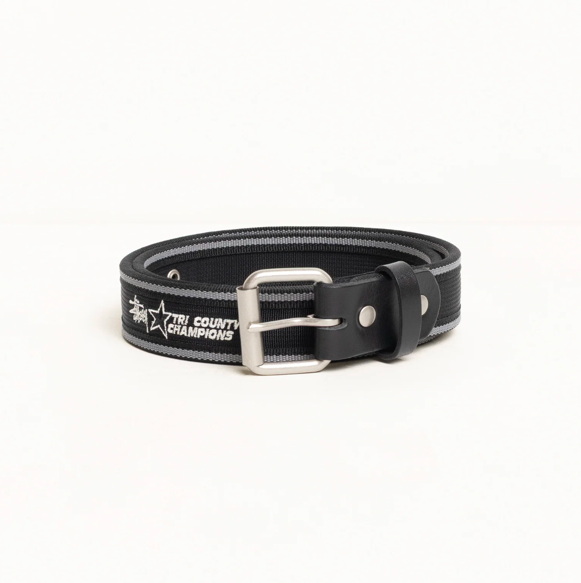 Stussy Tri Country Webbing Belt - Black