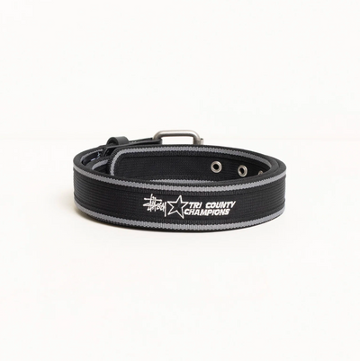 Stussy Tri County Webbing Belt - Black