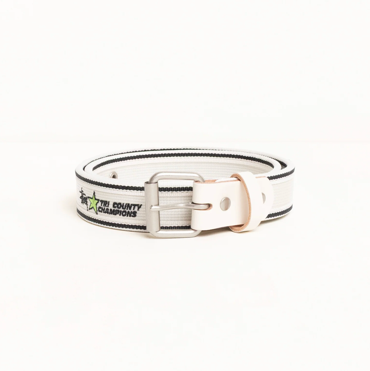Stussy Tri Country Webbing Belt - Bone