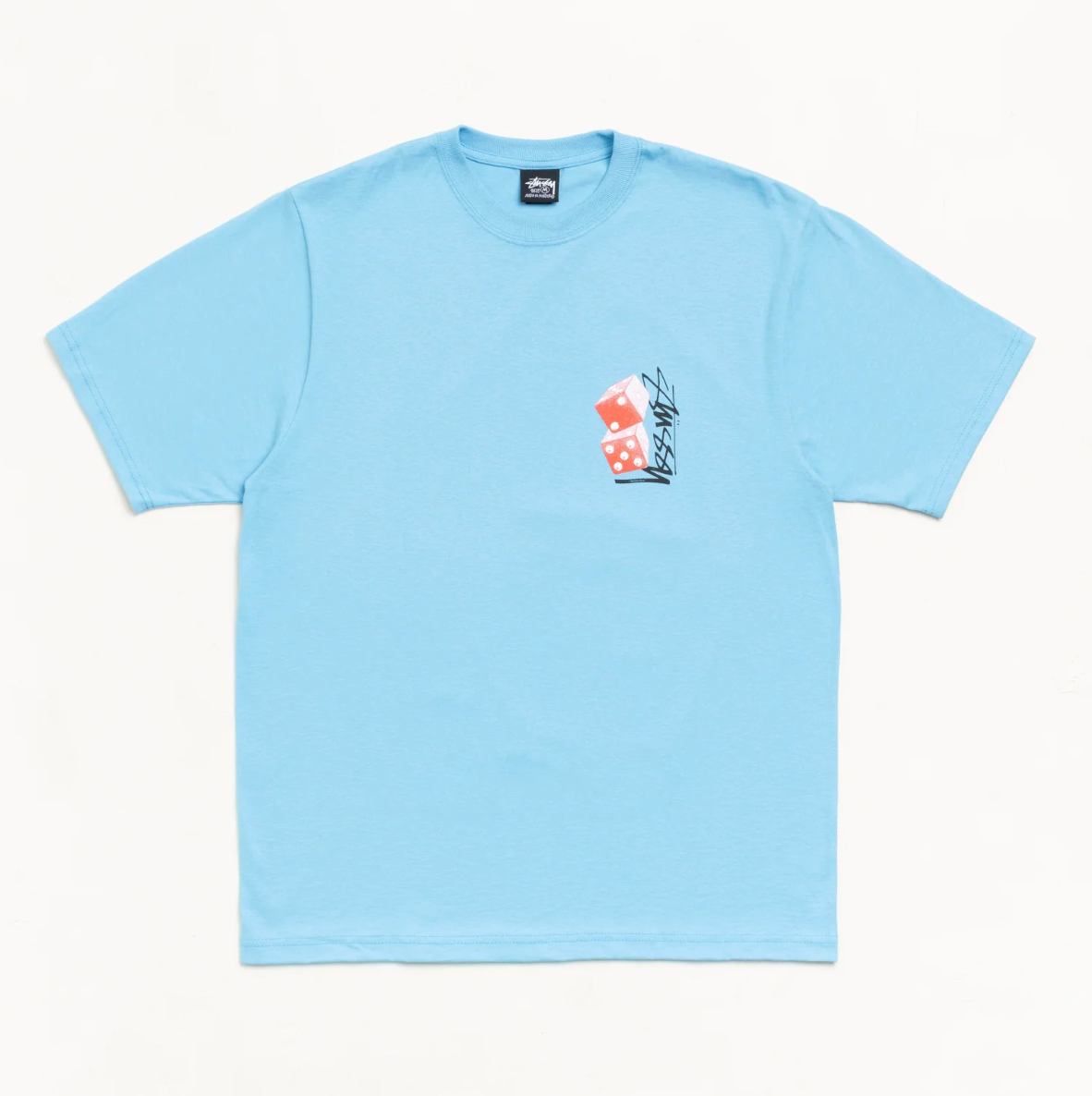 Stussy Tall Dice Tee - Sky Blue
