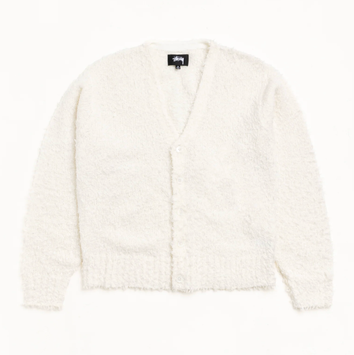 Stussy Textured Cardigan - Off White
