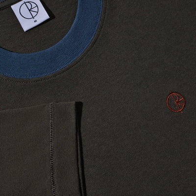 Polar Skate Co Surf Panel Tee - Dirty Black/Grey Blue