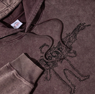 Polar Skate Co Acid Frank Hoodie Soul - Bordeaux