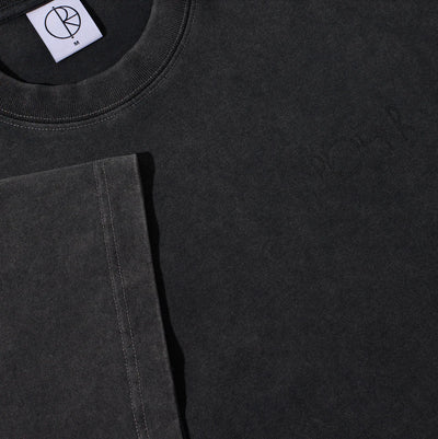 Polar Skate Co Contrast Stroke Logo Tee - Silver Black/Black