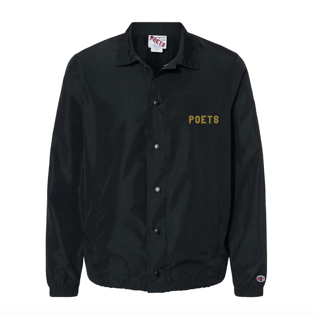 Poets Minnick Coaches Jacket - Black / Gold