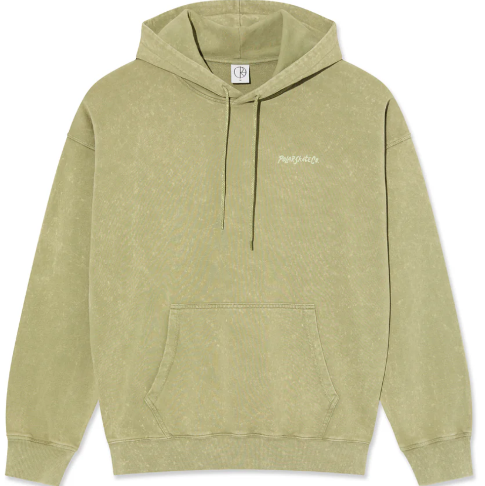 Polar Skate Co Acid Frank Hoodie Surf Logo - Light Green