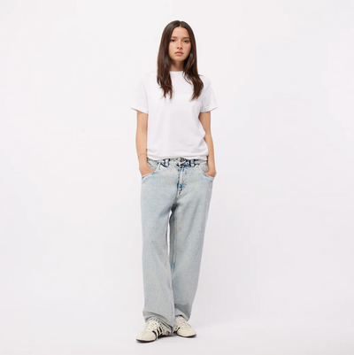 Dime Relaxed Denim Pants - Light Snow Washed