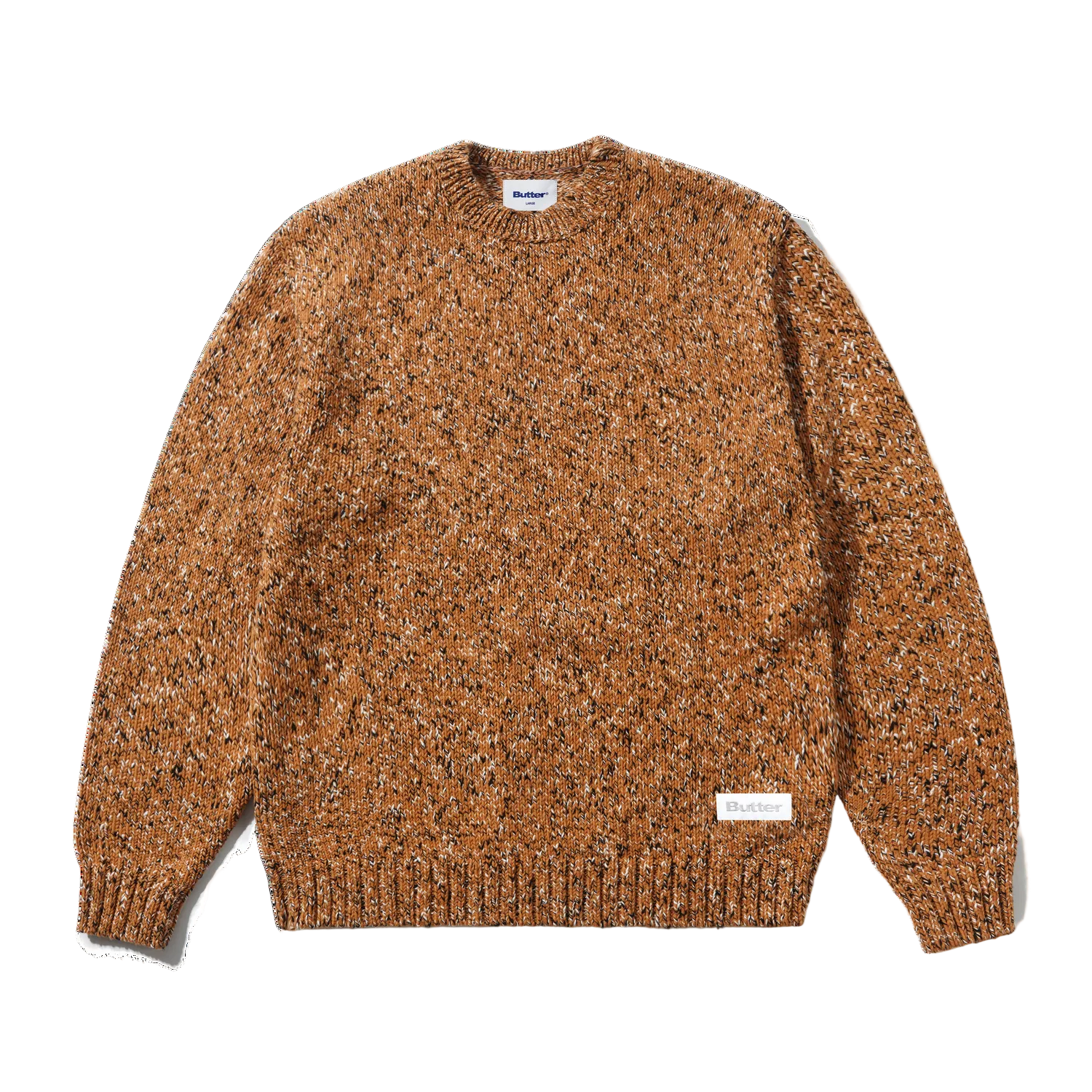 Butter Goods Speckle Knit Sweater - Copper