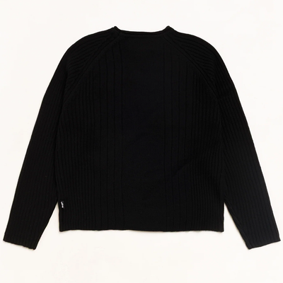Stussy Merino Roll Neck Sweater - Black
