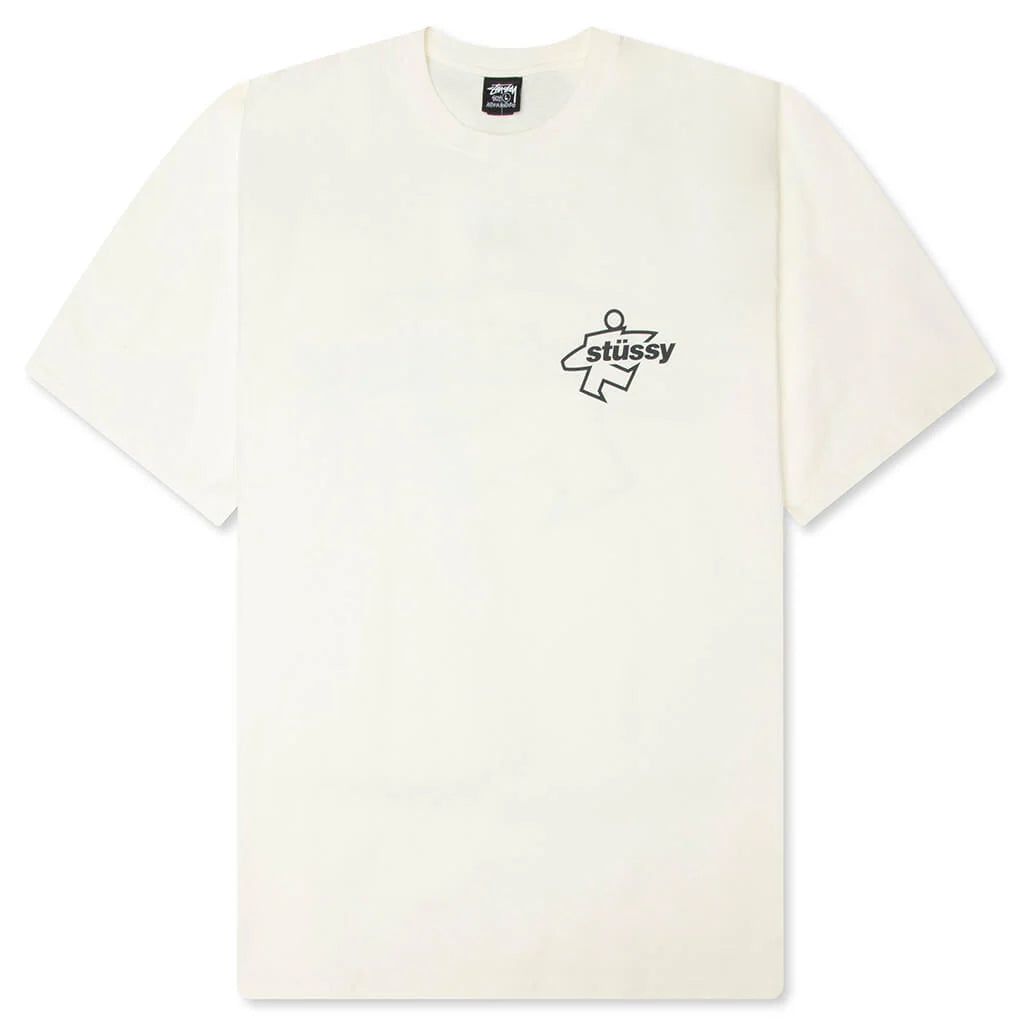 Stussy Surf Size Pigment Dyed Tee - Natural