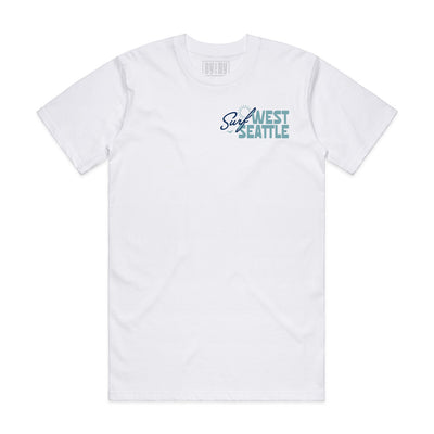 By And By Surf West Seattle T-Shirt - White